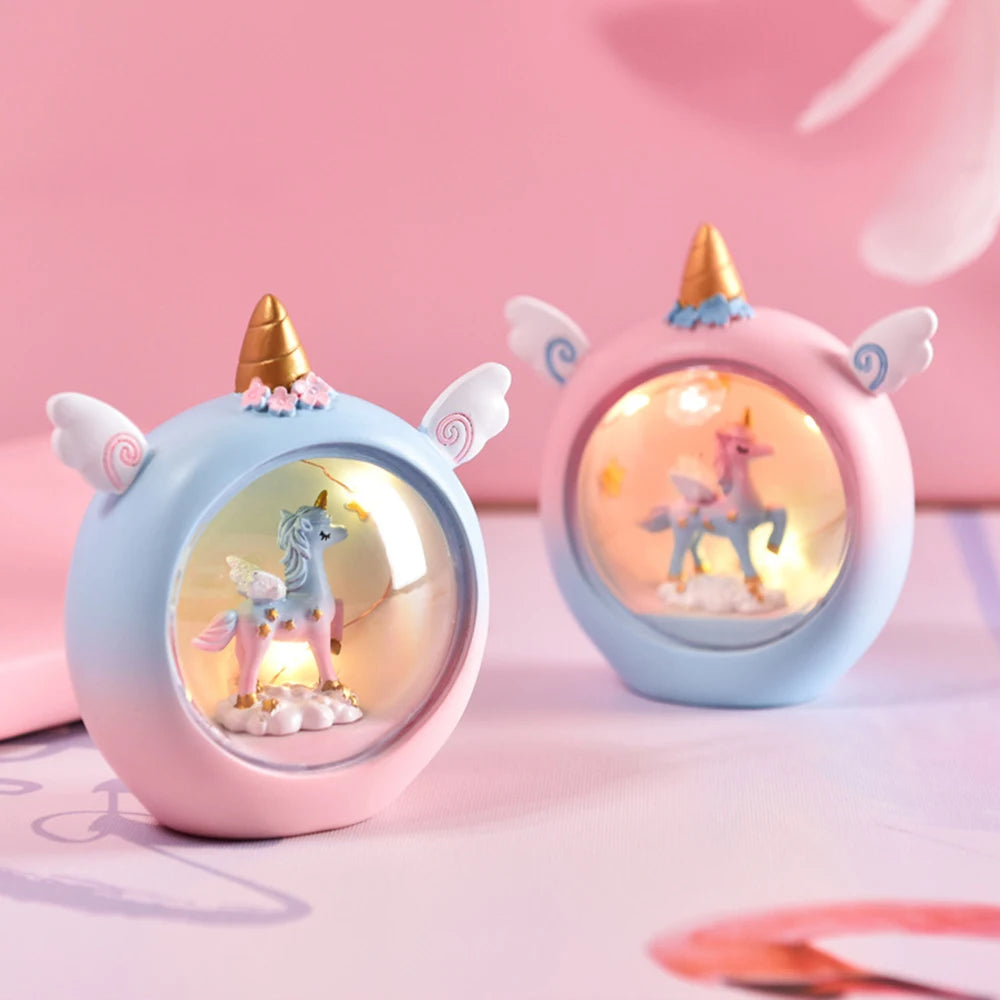 LED Night Light - Cartoon Unicorn Design, Perfect Bedroom Decor and Birthday Gift for Kids, Babies, and Children