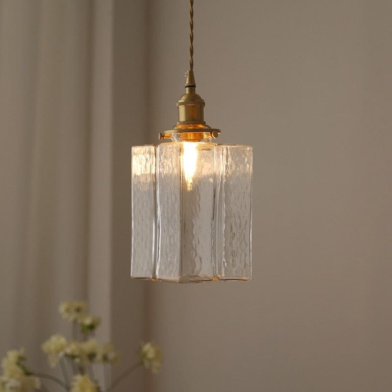 Vintage Glass Pendant Light - Modern Farmhouse Pendant Lighting - Scout