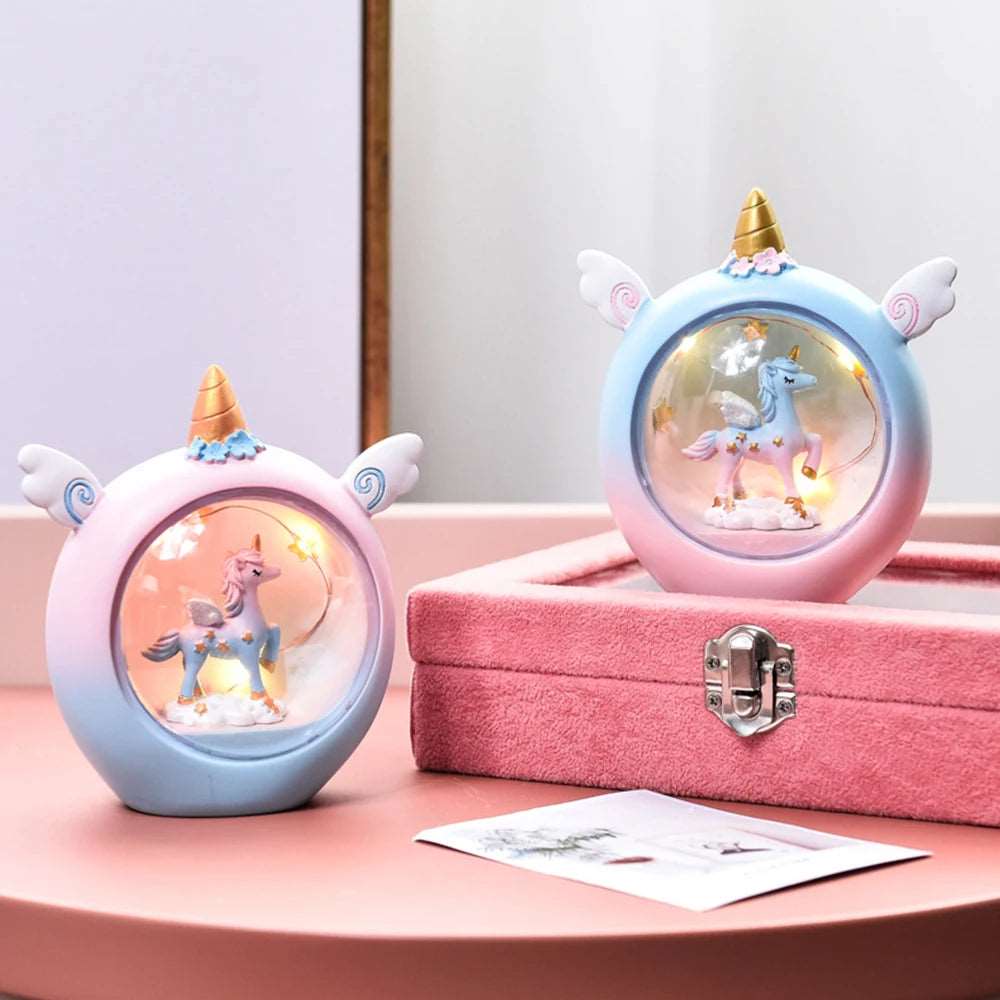 LED Night Light - Cartoon Unicorn Design, Perfect Bedroom Decor and Birthday Gift for Kids, Babies, and Children