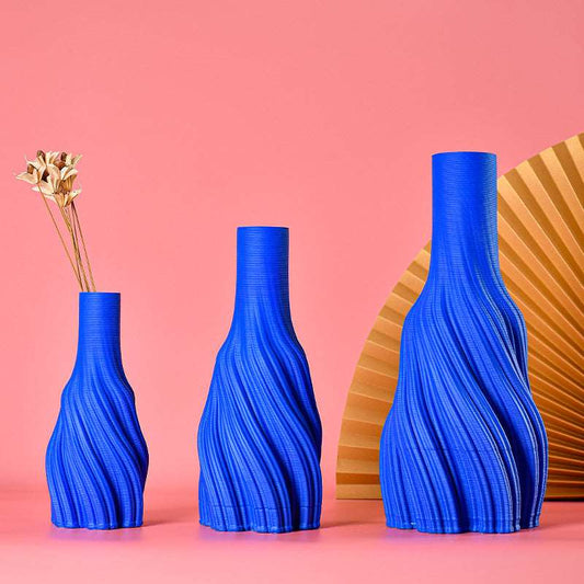 "Elegant Ceramic Flower Vase - Minimalistic Home Decor for Model Rooms & Showrooms"