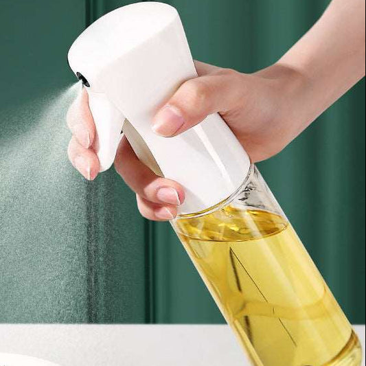 Large Capacity Glass Oil Spray Bottle for Kitchen, Household Air Fryer, Atomization Sprayer Pot, Ideal for Edible Oil