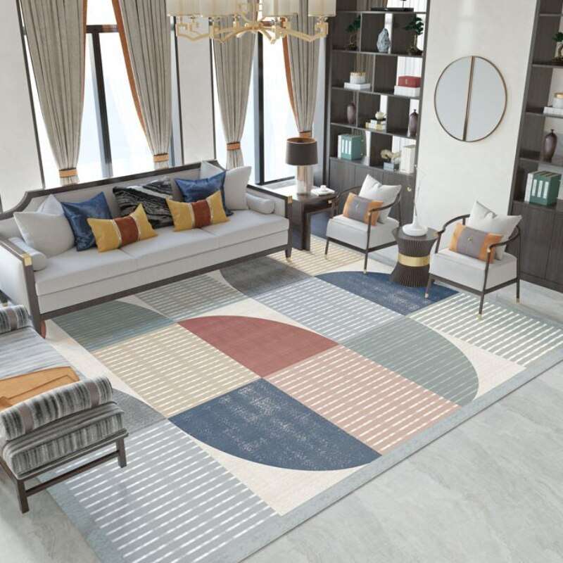 a living room filled with furniture and a coffee table