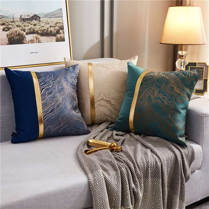 a bed sitting in a bedroom next to a lamp