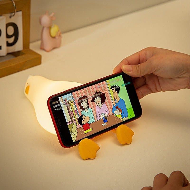 Cute and Functional Silicone Duck Night Light Lamp