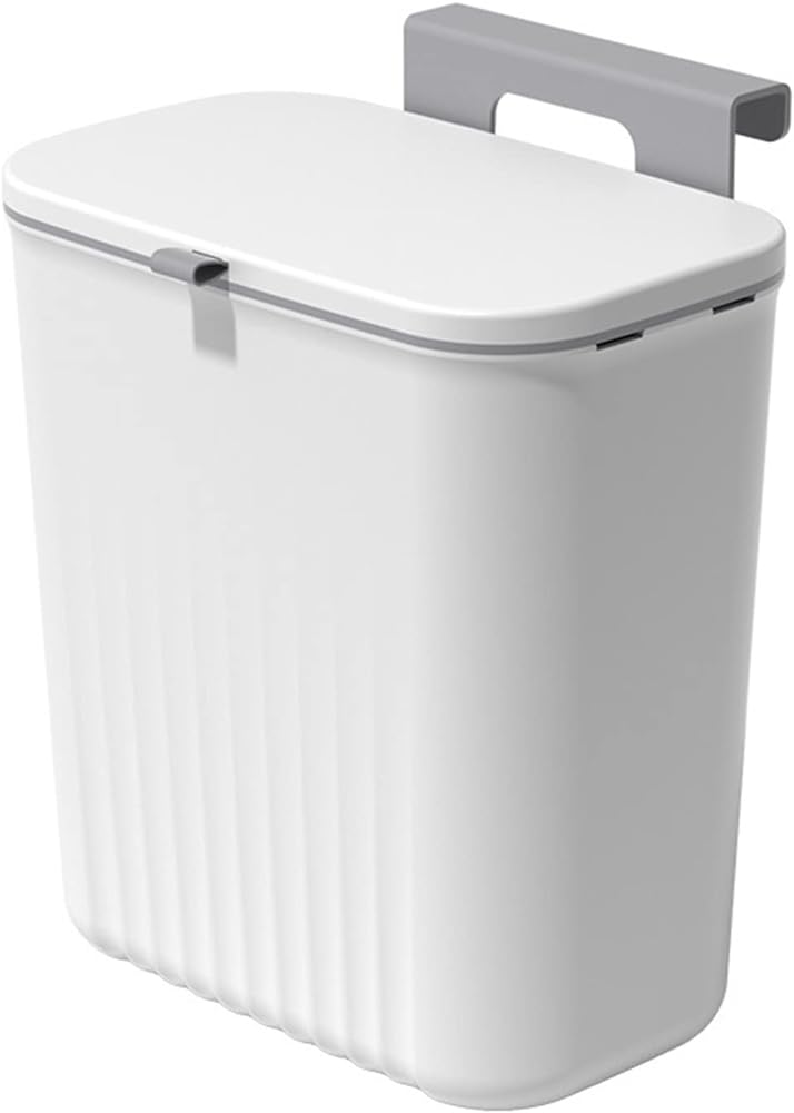 Kitchen Hanging Trash Can with Lid for Counter Top Or Under Sink Mountable Indoor Compost Bucket Easter Candy Christmas Decorations Easter Baskets