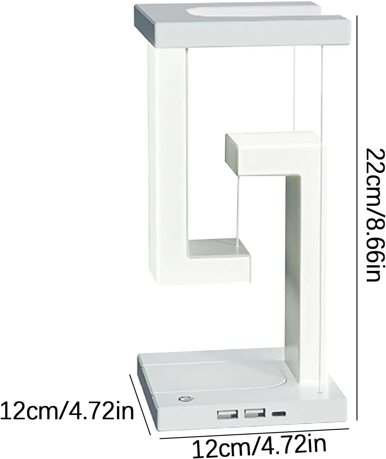 Fufafayo Suspension Style Sensor Cabinet Lamp,Night Lamp, Wireless USB Charging Night Lamp, Table Lamp with Wireless Charging of Mobile Phone with USB