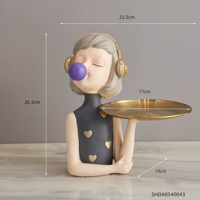 a woman standing in front of a mirror