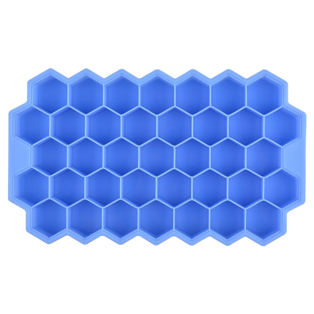 SILIKOLOVE Honeycomb Ice Cube Trays with Removable Lids Silica BPA Free