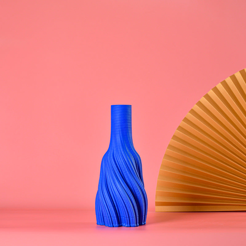 "Elegant Ceramic Flower Vase - Minimalistic Home Decor for Model Rooms & Showrooms"