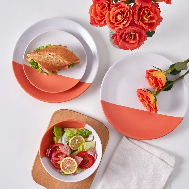 a close up of a plate of food on a table