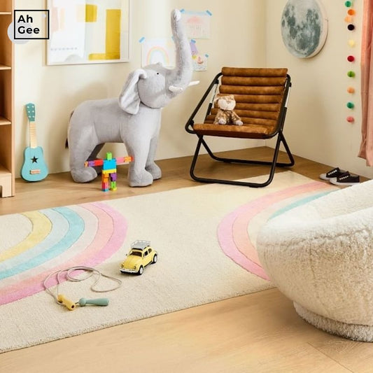 a room with a bed and a table
