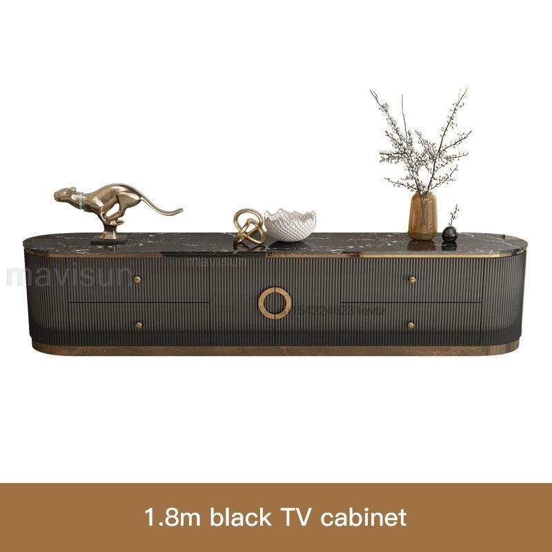 Light Luxury Living Room Table 57-Inch Tv Cabinet Stand Modern Furniture Tv Unit Stand With 4 Drawers And a Sliding Cabinet