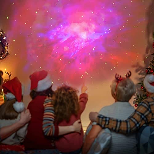 Mooyran Night Light Projector - Galaxy Star Astronaut Space Ceiling Projector, Led Lights for Bedroom, Starry Nebula Lamp