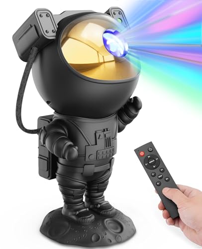 Mooyran Night Light Projector - Galaxy Star Astronaut Space Ceiling Projector, Led Lights for Bedroom, Starry Nebula Lamp