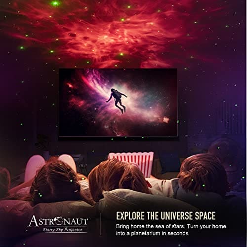 Mooyran Night Light Projector - Galaxy Star Astronaut Space Ceiling Projector, Led Lights for Bedroom, Starry Nebula Lamp