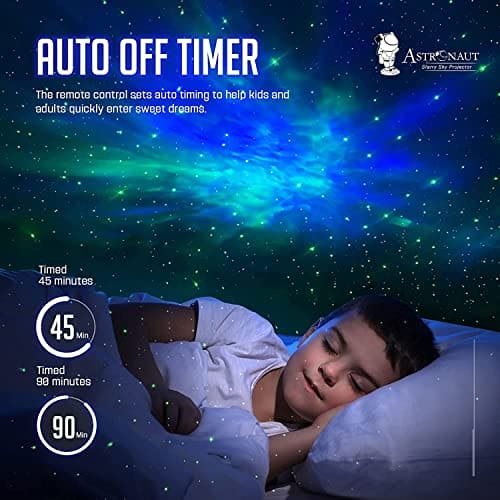 Mooyran Night Light Projector - Galaxy Star Astronaut Space Ceiling Projector, Led Lights for Bedroom, Starry Nebula Lamp