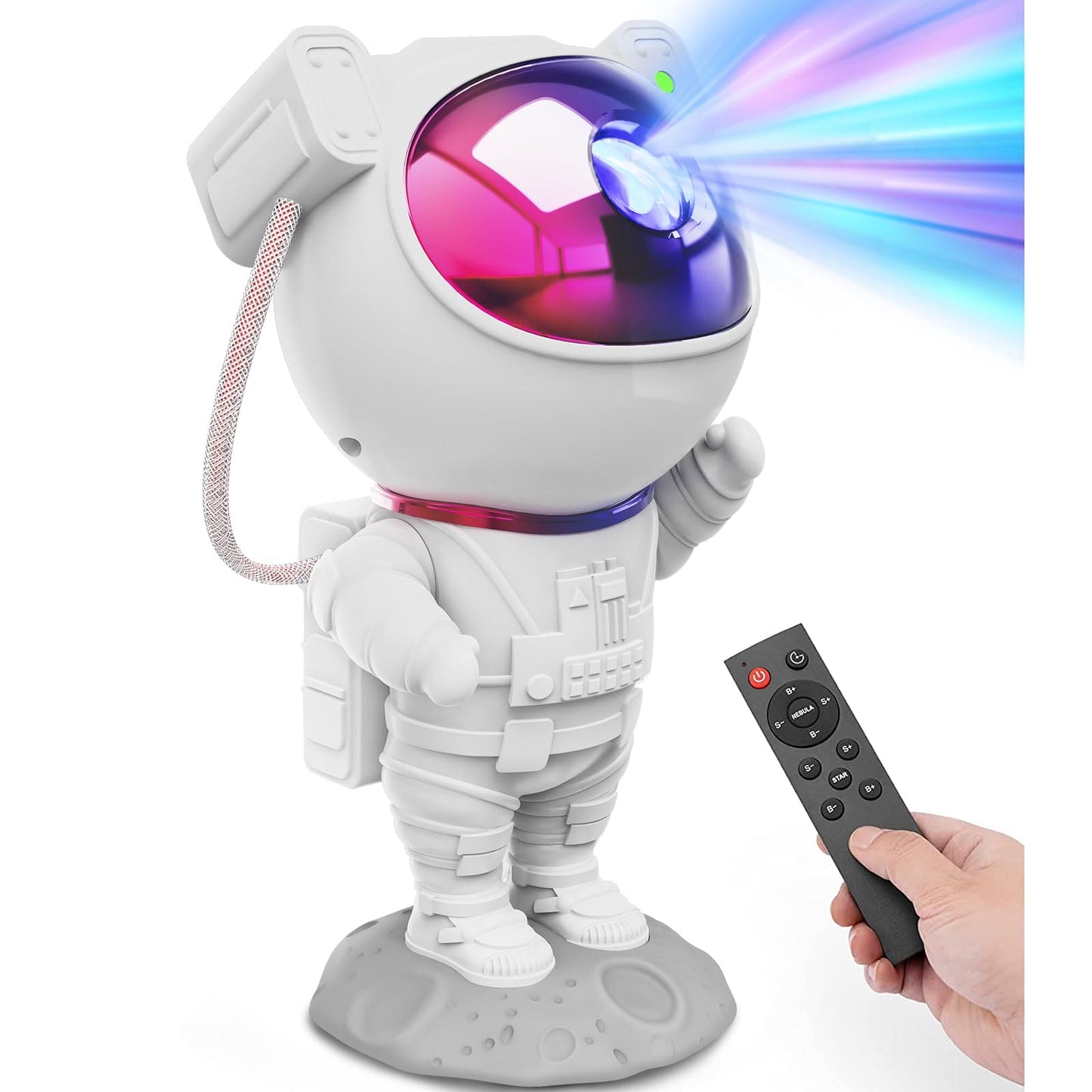 Mooyran Night Light Projector - Galaxy Star Astronaut Space Ceiling Projector, Led Lights for Bedroom, Starry Nebula Lamp