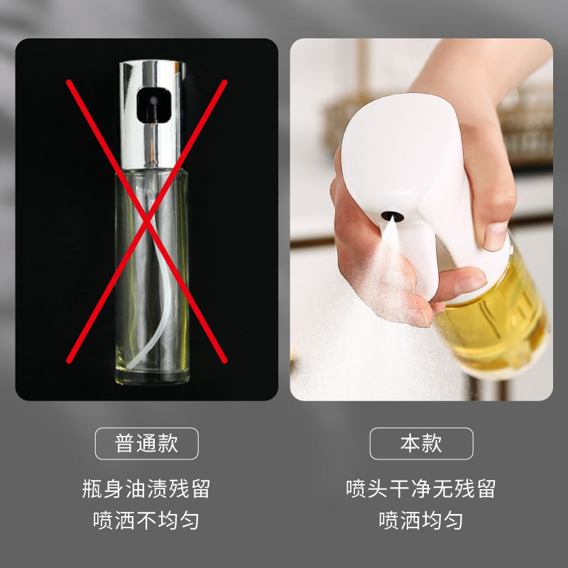 Large Capacity Glass Oil Spray Bottle for Kitchen, Household Air Fryer, Atomization Sprayer Pot, Ideal for Edible Oil