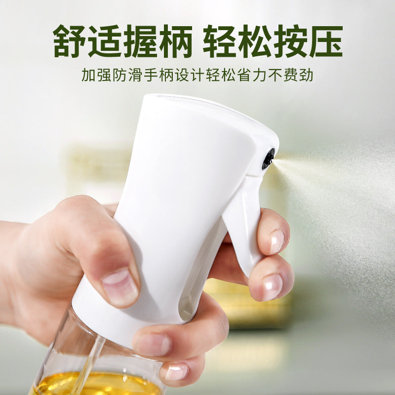 Large Capacity Glass Oil Spray Bottle for Kitchen, Household Air Fryer, Atomization Sprayer Pot, Ideal for Edible Oil