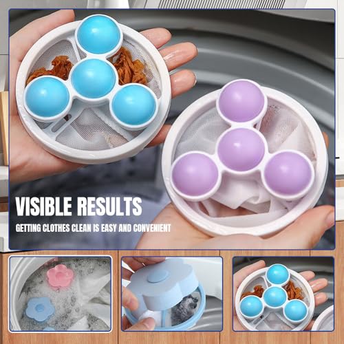 Floating Hair Filtering Mesh Removal, 2024 New Lint Catcher for Washing Machine, Reusable Washing Machine Hair Filter Remover for Laundry (3PCS)