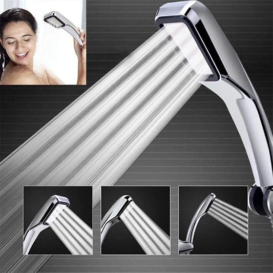 ZhangJi 300 Holes Shower Head Water Saving with High Pressure Spray Nozzle - Chrome ABS Rain Showerhead for Bathroom Accessories
