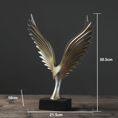 Nordic Resin Wings Model Statue