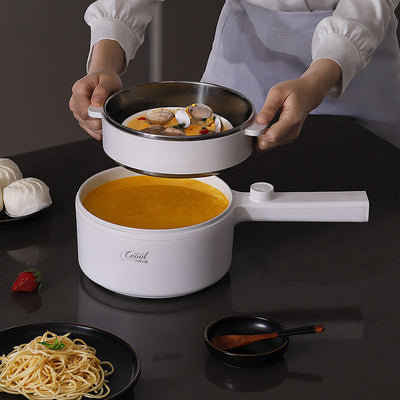 Spot generation hot pot multi-functional dormitory student electric cooking wok small low-power mini boiling noodles non-stick pot