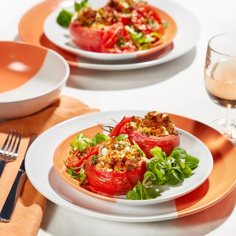 a close up of a plate of food on a table 