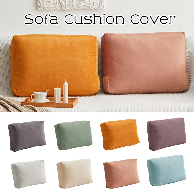 Rectangular Sofa Pillowcase Back Cushion